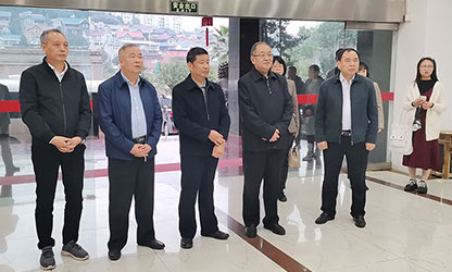 福建省政協(xié)副主席、省工商聯(lián)主席王光遠(yuǎn)一行視察虹潤公司